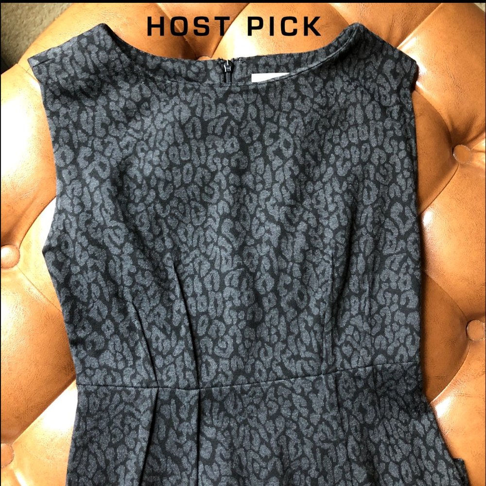 *HOST PICK* Ann Taylor Loft Animal Print Jacquard Dress 2P